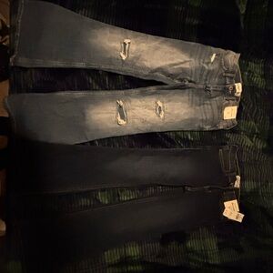 Abercrombie Kids Blue and Black Jeans